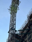 힌남노 북상하는데…부산서 50m 높이 크레인 고공시위 계속