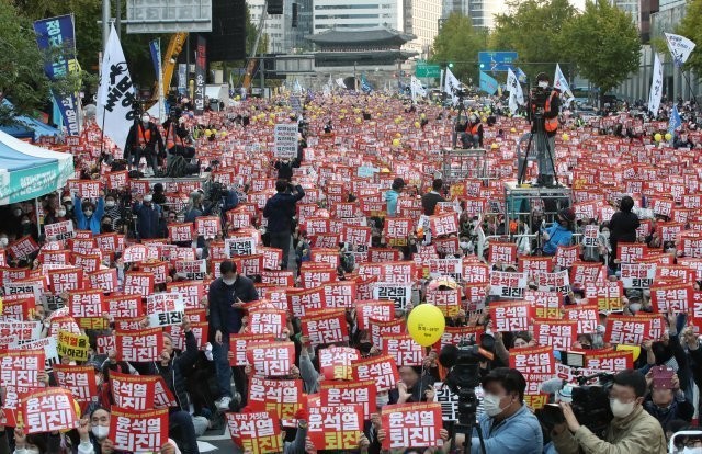 윤석열 대통령 탄핵 관련 집회, 찬반 대립이 공개화
