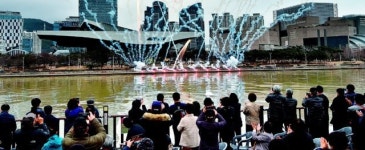 용두산공원-수영강변, 야간 관광명소로 탈바꿈