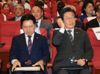 김기현 “코인 투자한 것 아니냐” 이재명 “전수조사 응하라”