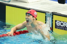 지유찬, 아시안게임 수영 자유형 50m 금메달