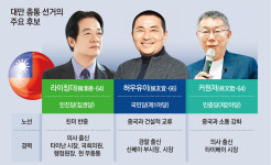 대만 총통선거 反中 라이-親中 허우 초접전… ‘中 개입’은 변수