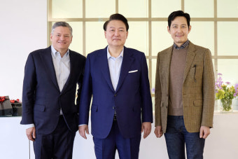 尹, 넷플릭스 대표·이정재와 오찬…K-콘텐츠 투자 당부