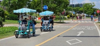 한강공원 자전거, 가족의 주말 나들이를 바꾸다