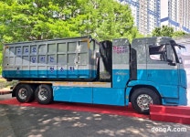 현대차, 부산시에 엑시언트 수소청소차 65대 공급… 수소특장차 2종 공개