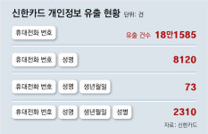 신한카드 19만명 개인정보 유출… 영업 위해 직원이 빼돌려