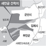 군산·김제·부안 ‘새만금 영토전쟁’ 삼국지