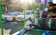 중앙분리대 펜스 설치