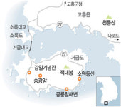 고흥 가는 길   묵을 곳