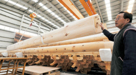 신응수 대목장 지휘 숭례문 상량식 예행연습