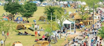 한강변 ‘피서 캠핑’