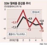 ‘먹을 것까지 줄였다’ 기업형 슈퍼 매출 ‘뚝’