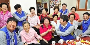 현대重 직원들 울산 경로당 릴레이 방문