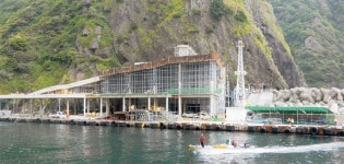 울릉 도동항 터미널 공사