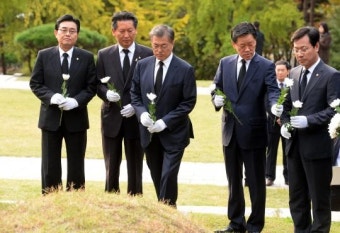 野, 안중근 의사 묘소 참배