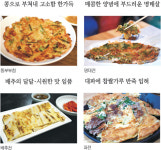 <이우석의 푸드로지>시원한 배추전…고소한 육전…대표선수 파전… 뜨거울때 煎해야 ‘제맛’