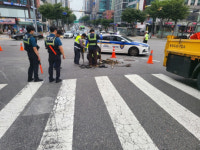 강남 차병원사거리→교보타워 사거리 전면 통제…“차가 덜컹, 싱크홀 조짐”