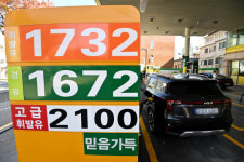 [포토뉴스] 주유소 기름값 3주 연속 하락... 휘발유 리터당 1763.5원