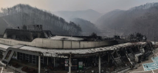 휴게소도 전소…서산영덕고속도로 청송휴게소, 양방향 건물 불에 타