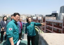 박희영 용산구청장, 이촌현대·중산시범 등 노후 건축물 현장 점검