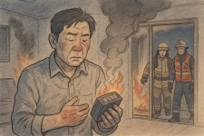 청주 아파트서 리튬배터리팩 화재…60대 화상