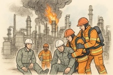 SK에너지 울산공장 정기보수 중 화재···근로자 5명 부상