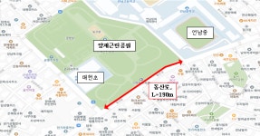 서초구, 양재 동산로 보행환경 개선 완료…야간 경관조명도 조성