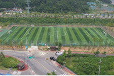 생고무 인조잔디 축구장 ‘첫선’