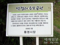 추모공원 조성 앞둔 박경리 묘소 가보니…