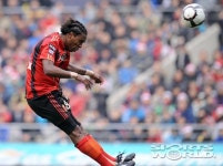 [Sw포토]아디의 결승골 장면