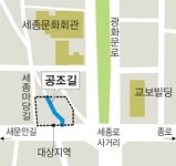 600년전과 똑같은 세종로 ‘공조길’