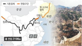 中 또 역사 왜곡 꼼수…만리장성 갑절 늘린 이유