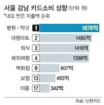 카드소비로 본 ‘강남스타일’