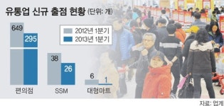 대형마트·SSM 신규 출점 ‘주춤’