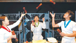 한류공연의 원조 난타 연습실을 가다