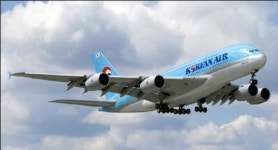 대한항공 여객기 착륙중 꼬리동체 부분 활주로 접촉