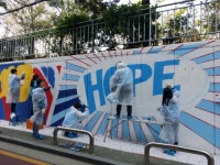 한컴·두산매거진, 강남구서 벽화그리기 사회공헌 활동