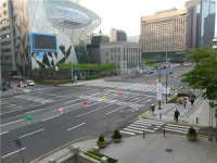 서울시청 신청사와 의회사이 10차선 세종대로에 횡단보도 설치