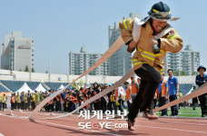 [포토]으라차차 의용소방대