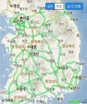 고속도로 교통상황, 극심한 정체 경부고속도로 한남IC~만남의광장 거리 4시간25분 소요