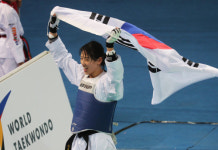 이아름, 여자 태권도 세계정상…한국 태권도 세계선 5번째 금메달 수확