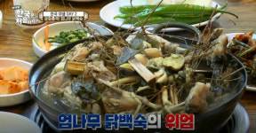 어서와 나무가 들어간 음식은 처음이지?…엄나무 닭백숙 본 영국인의 반응