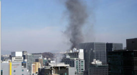 서울 을지로4가 화재…동대문역사공원 방향 1차로만 통행 가능