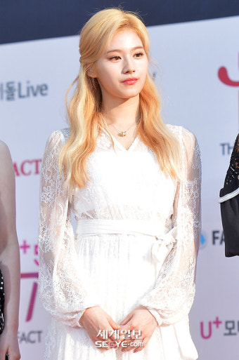 [포토] 트와이스 사나 '금발 여신'