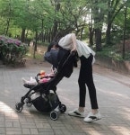 차예련 집 앞 마실~유모차도 타는 우리 인아 10개월 딸과 나들이