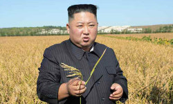 한 달 만에 등장한 김정은, 軍농장 현지지도