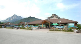 금강산 온정각 곰팡이로 훼손된 천장