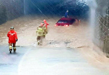 태풍 ‘하이선’ 경남지역 2000세대 정전, 산사태 등 피해