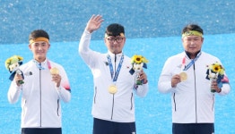 “끝” 남자 양궁, 금메달 확정 전 던진 한 마디…온라인서는 “영화로 만들자” 제안