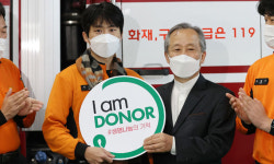 심장 이식받은 소방관, 장기기증 홍보대사 됐다